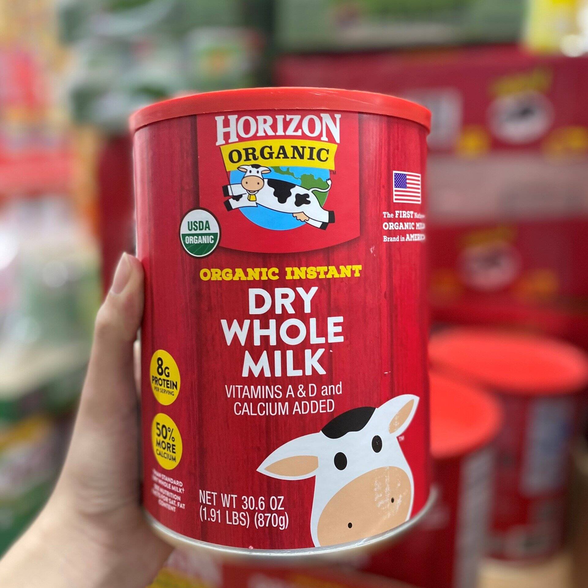 Sữa bò tươi nguyên kem dạng bột Horizon Organic Dry Whole Milk dành cho thumbnail