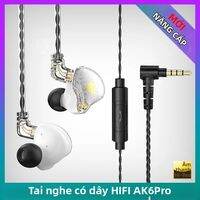 QKZ | Tai Nghe Nhét Tai Thể Thao Khử Tiếng Ồn QKZ AK6 Pro EDX Pro Âm Trầm HIFI Có Dây Cáp Rời 1DD Dynamic