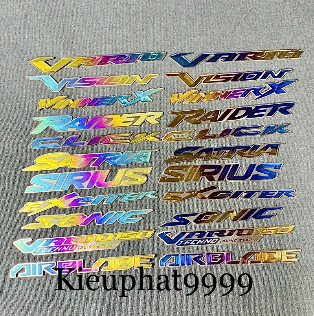 Tem Chữ Titan theo tên Xe Vision Raider Click