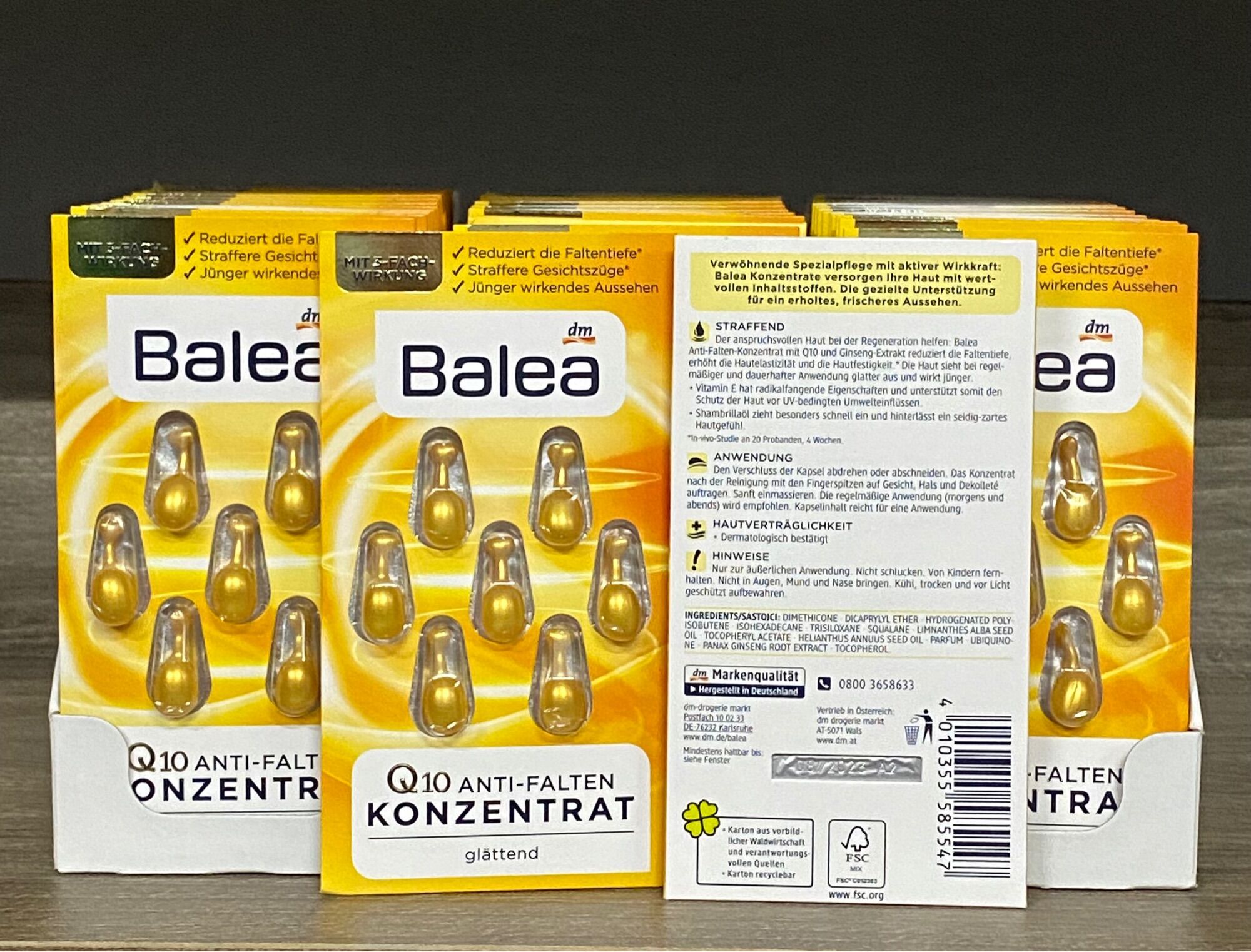 Tinh chất dưỡng da Balea 7 viên nang