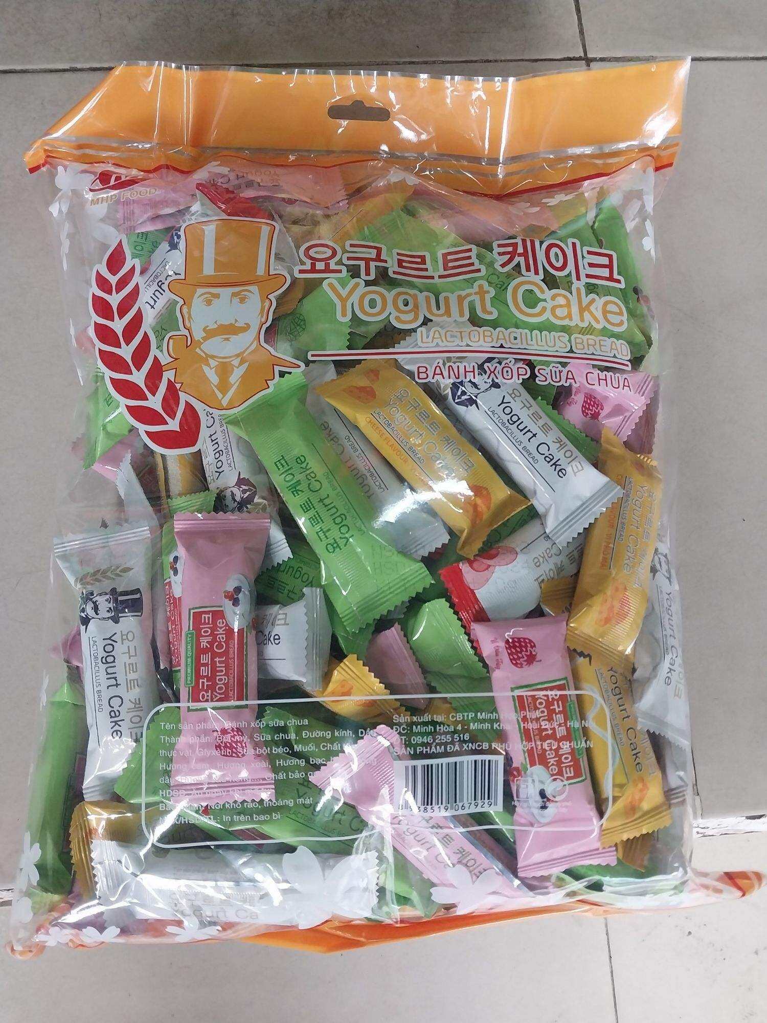 Bánh xốp sữa chua yogurt cake  thơm ngon giòn rụm mix vị loại 1kg