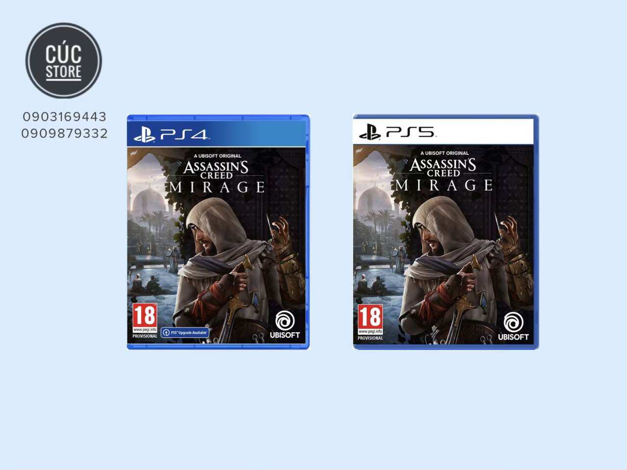 Đĩa chơi game ps4/ ps5: assassin’s creed: mirage