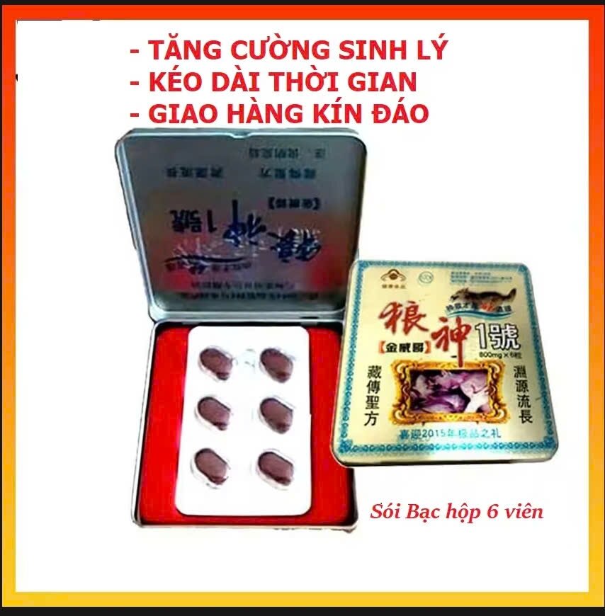 1 hộp 6 v Sói bạc chính hãng