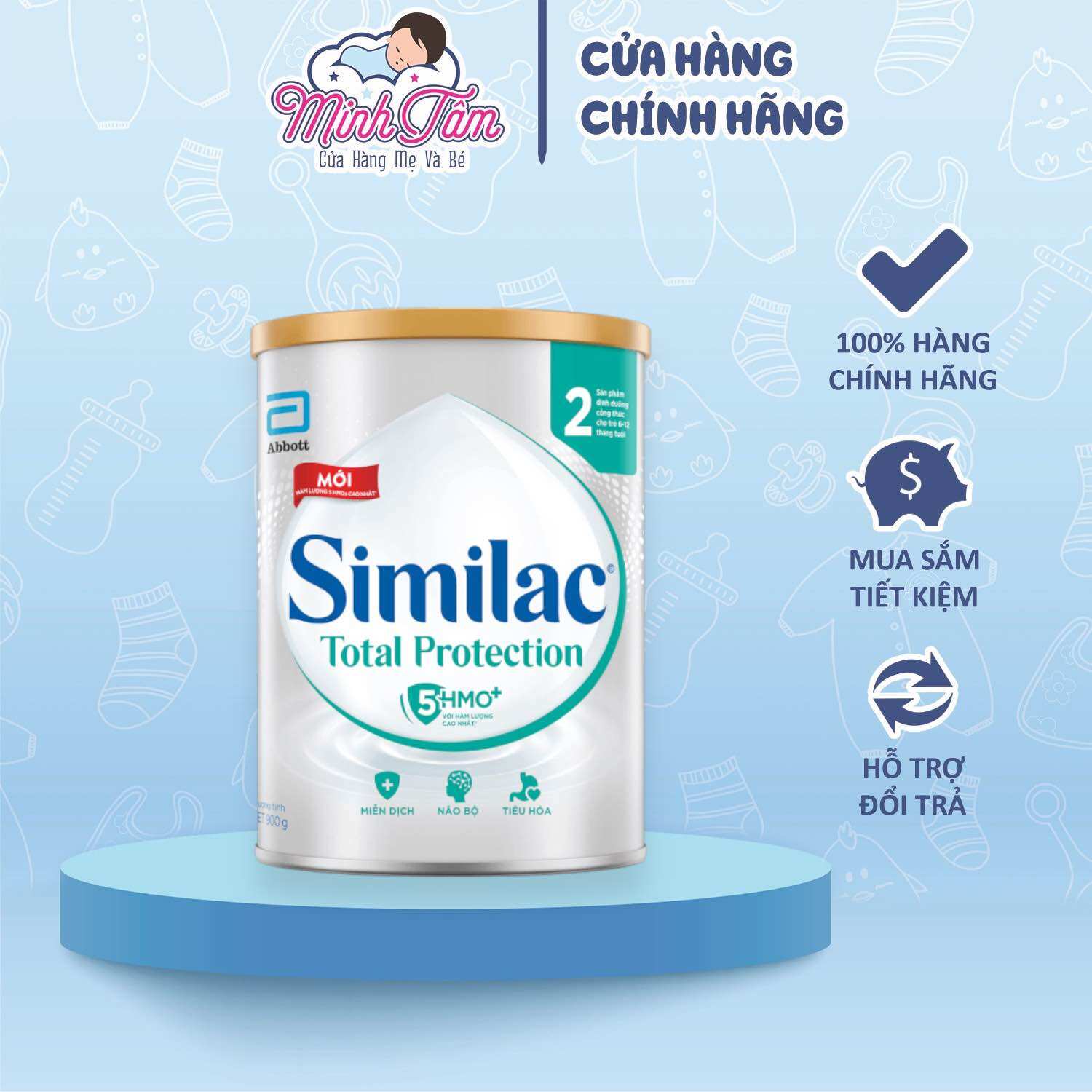 Sữa bột Similac Total Protection số 2 (900g)