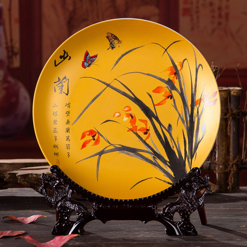 Đồ Trang Trí Nội Thất Kiểu Trung Quốc Sản Phẩm Thủ Công Mỹ Nghệ Khay Trang Trí Lối Vào Đồ Gốm Đồ Trang Trí Nhỏ Phòng Khách Tủ Rượu Ti Vi