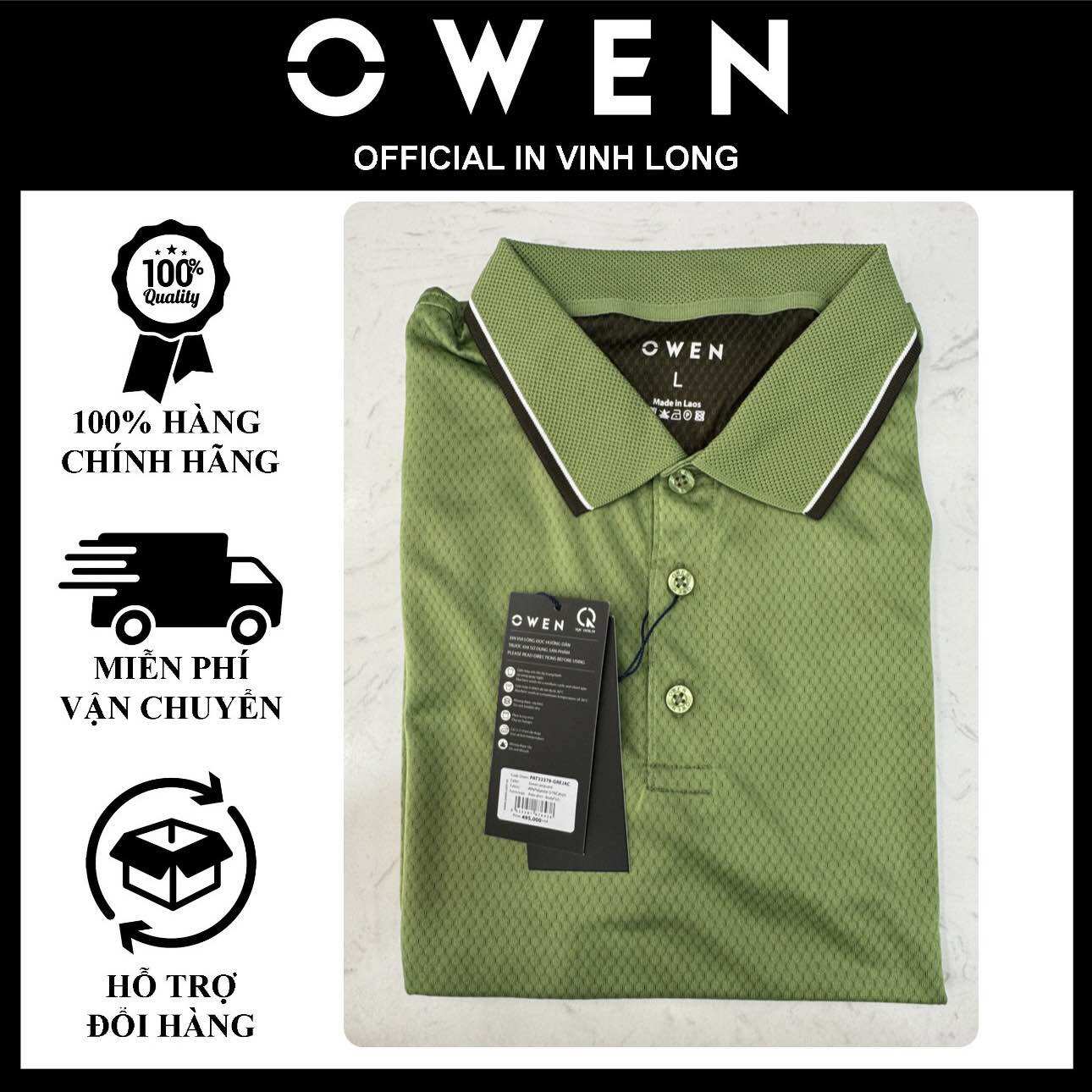 Áo Polo nam Owen form BodyFit ôm còn size S-L