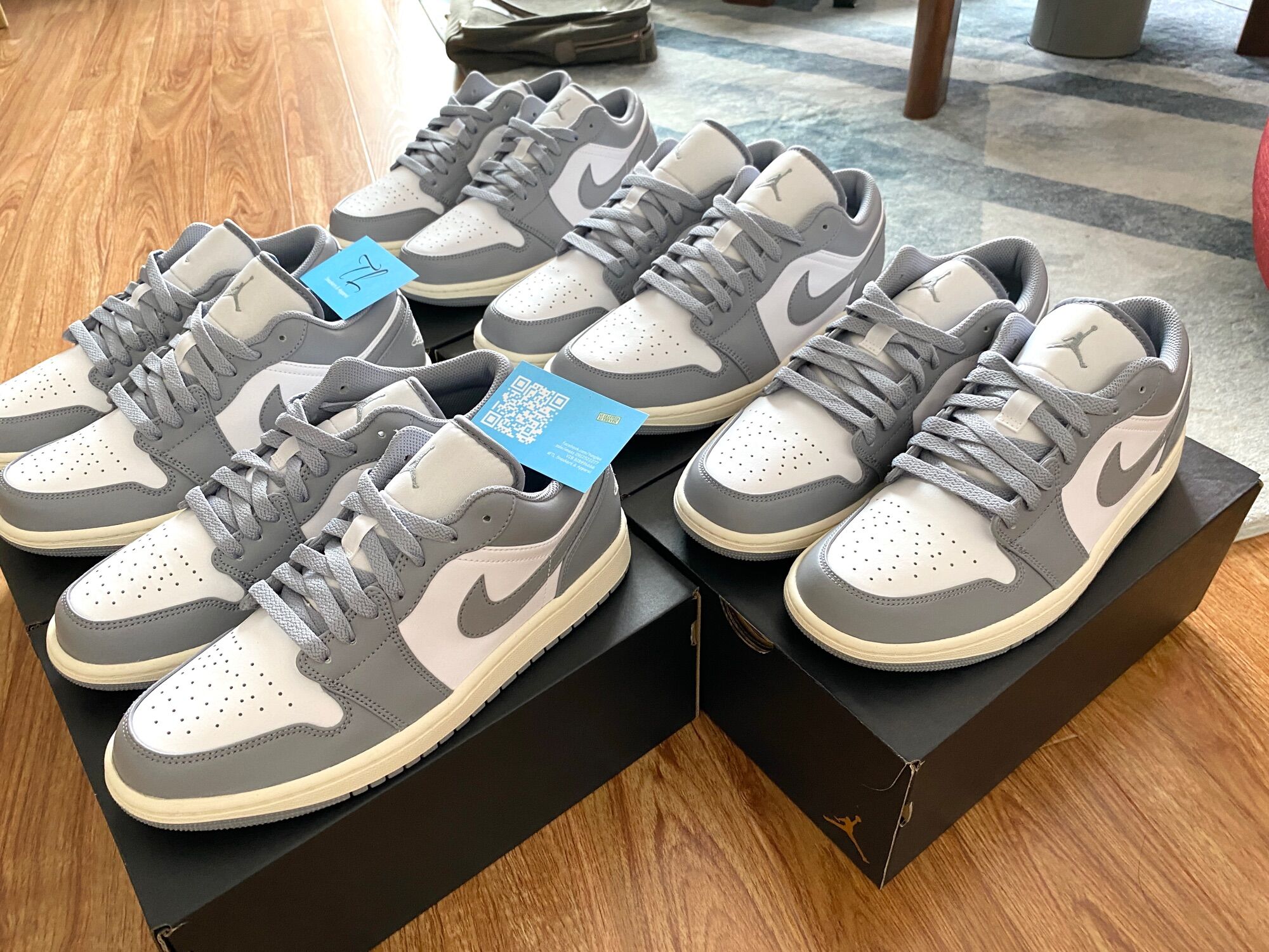 Giày Nike Air Jordan 1 Low Vintage Grey (chính hãng)