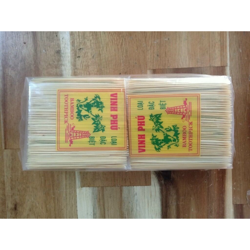 tăm xỉa răng tre 1 set 10 bịch