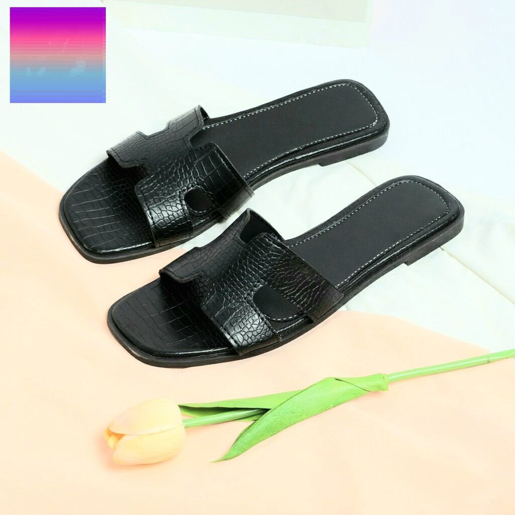 Dép xẹp bản ngan chữ h có đủ size bigsize 40 41 42 43