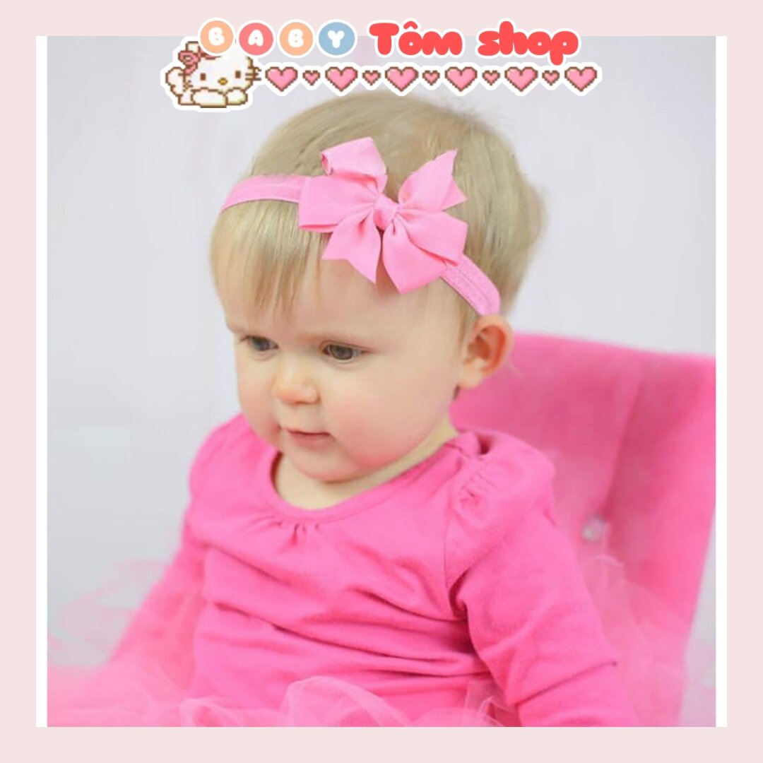 Băng đô hình Nơ nhiều màu cho bé gái NCC Baby Tôm