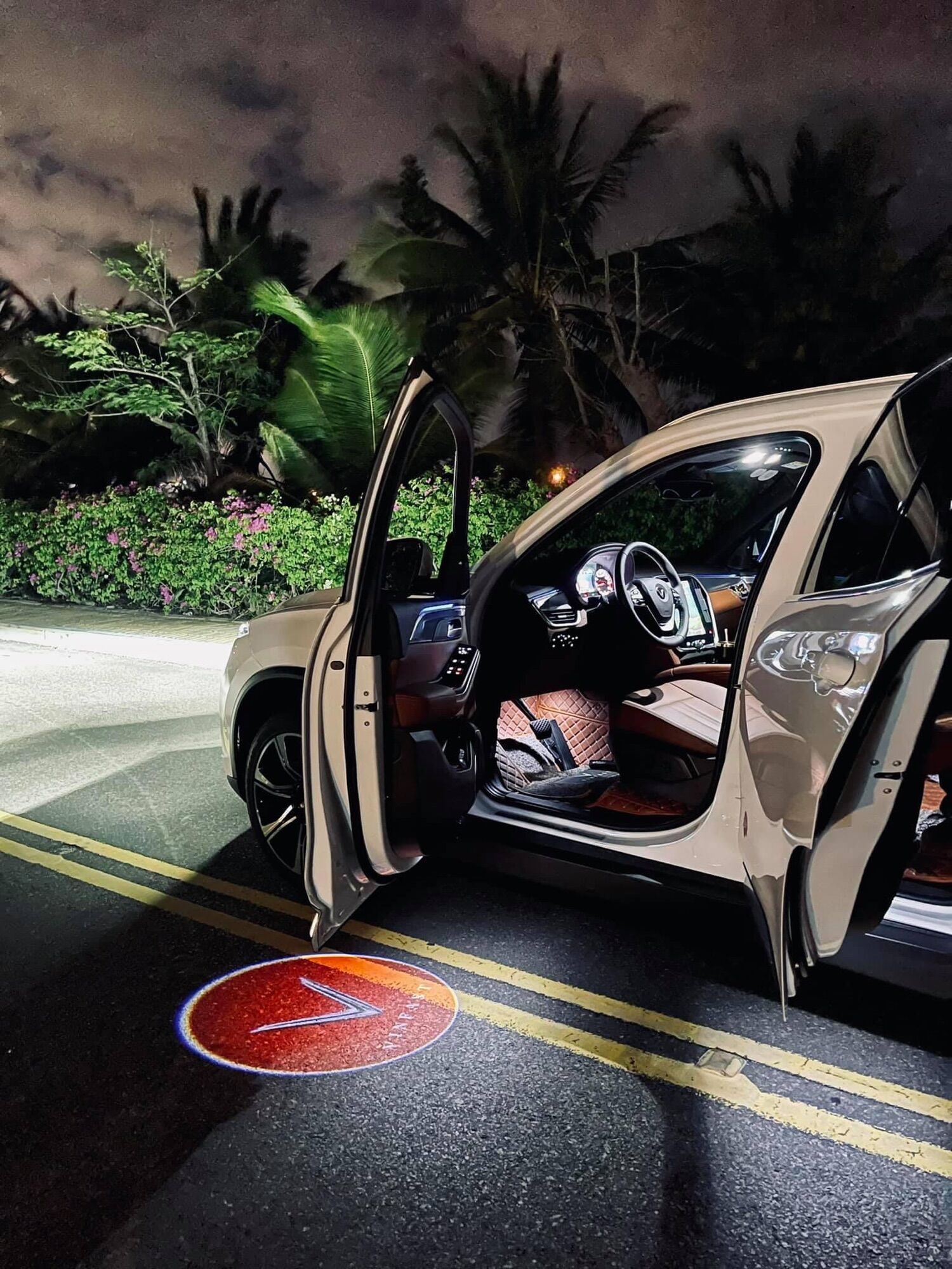 Đèn rọi logo vinfast