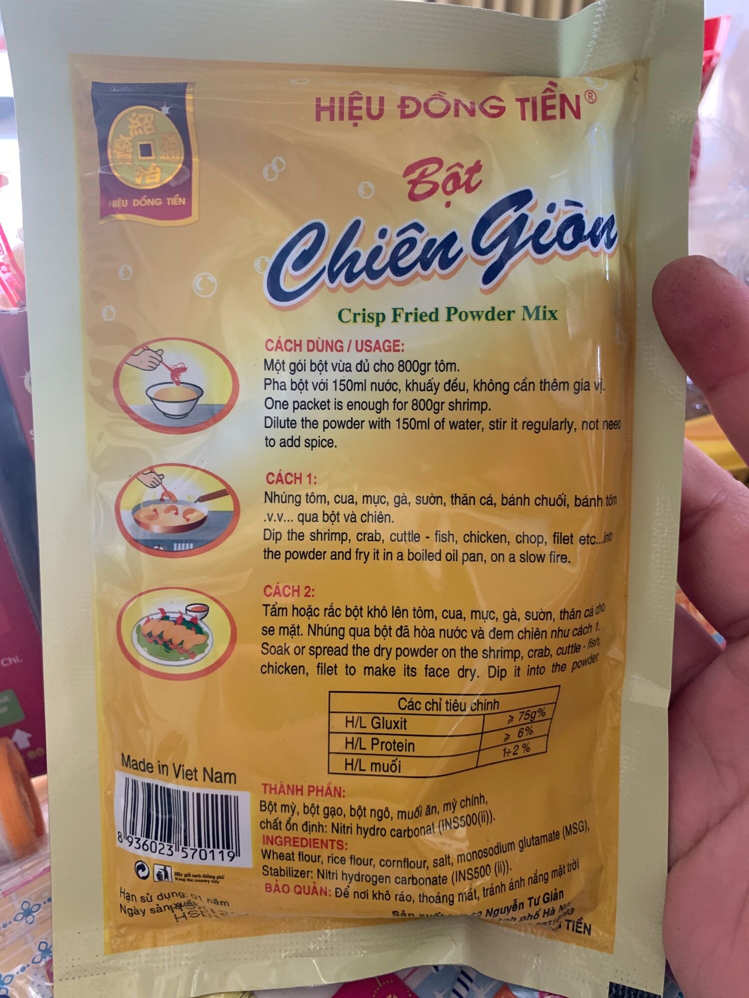 BỘT CHIÊN GIÒN HIỆU ĐỒNG TIỀN