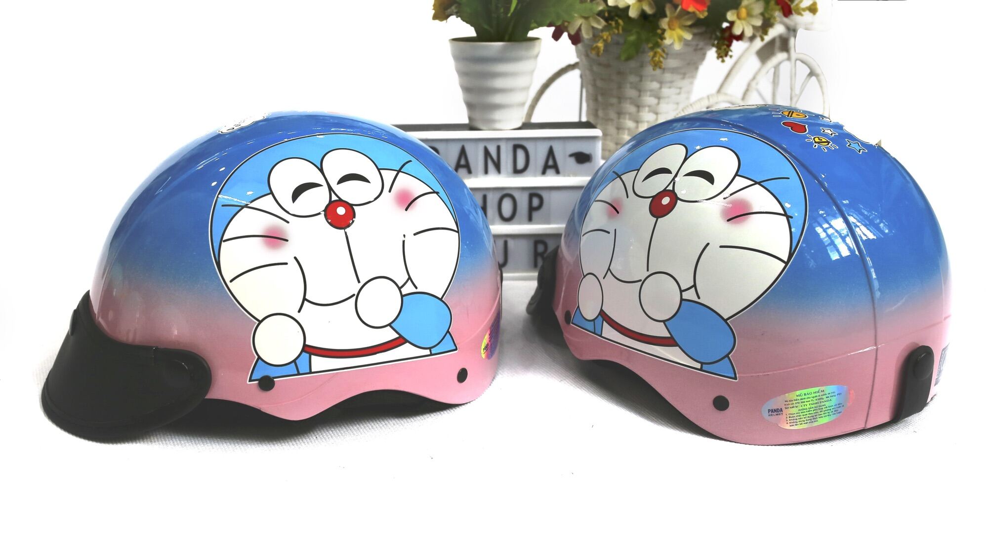 Mũ bảo hiểm Doraemon béo