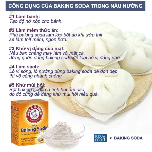 Bột Baking Soda USA Mỹ đa năng 454gr
