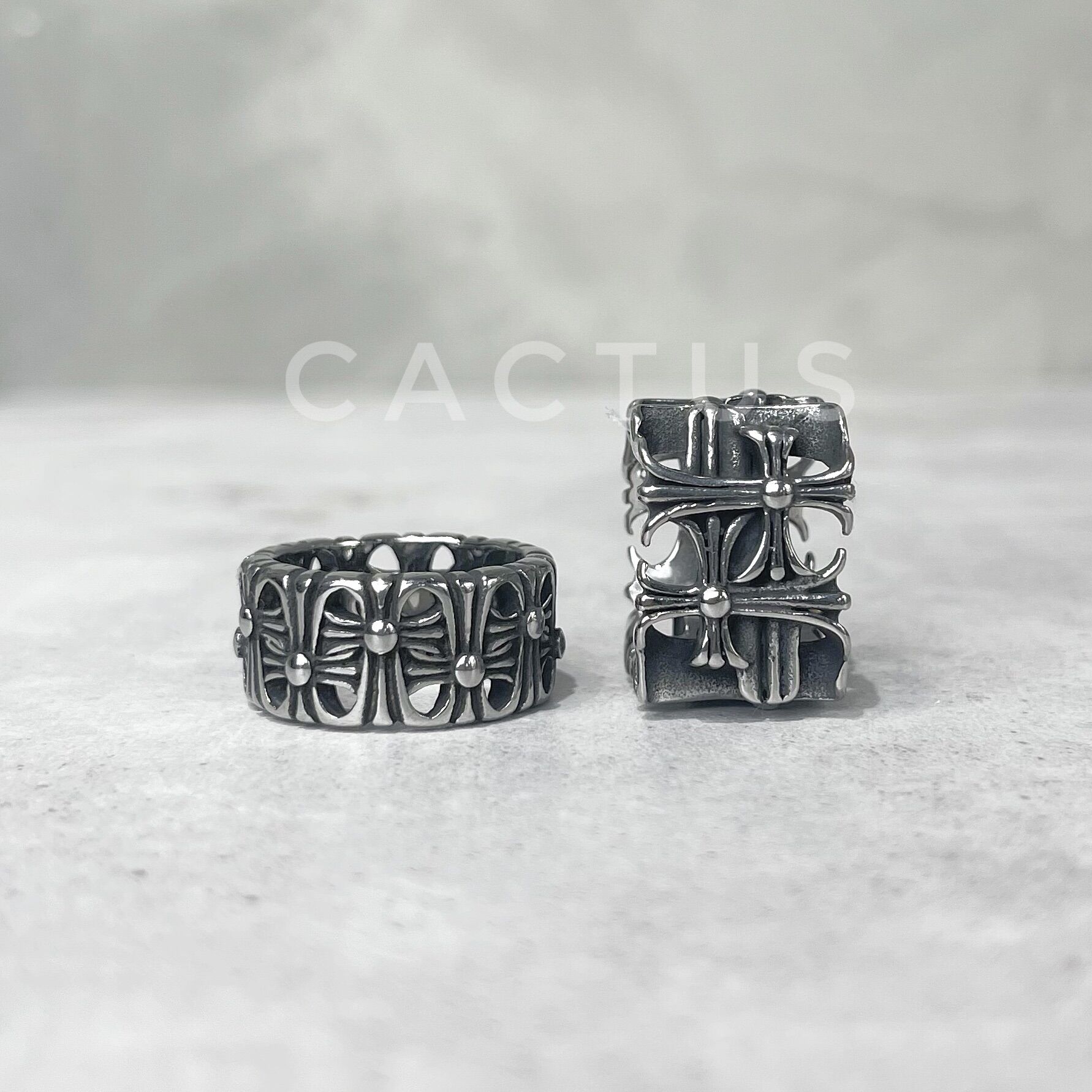 NHẪN CHROME HEART THÉP TITAN 3