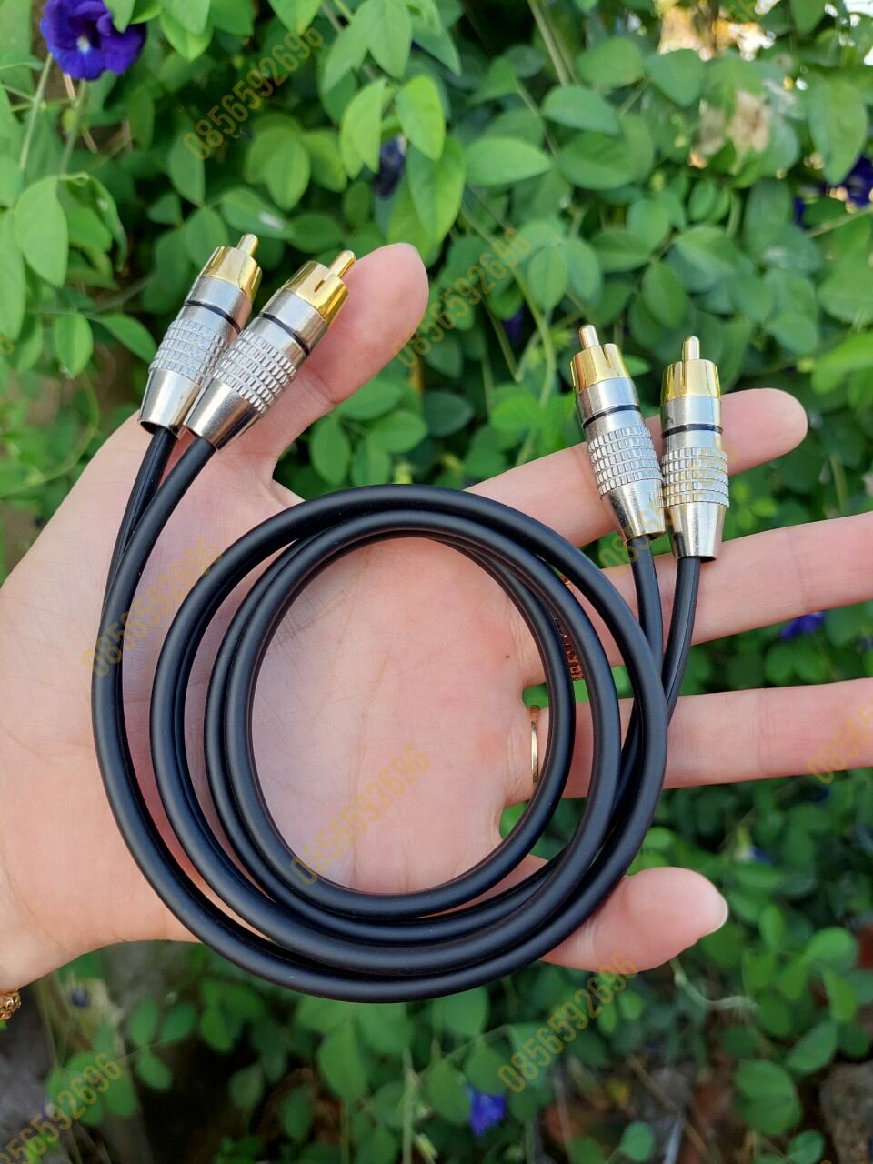 Dây tín hiệu 4 đầu jack cắm bông sen av, dài 1m