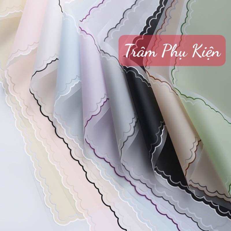 Giấy bóng mờ viền ren gói hoa (Tập 20tờ)