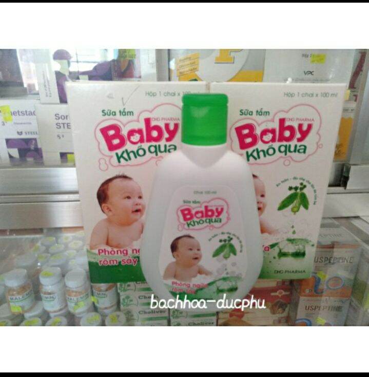 Sữa tắm Baby khổ qua phòng ngừa rôm sảy cho bé 100ml