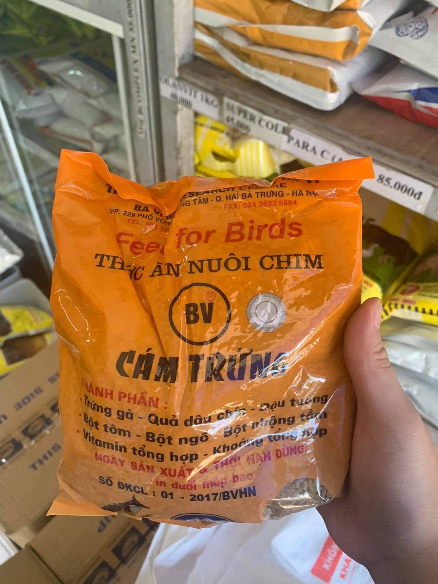 Cám trứng Ba Vì cho chim 500gram
