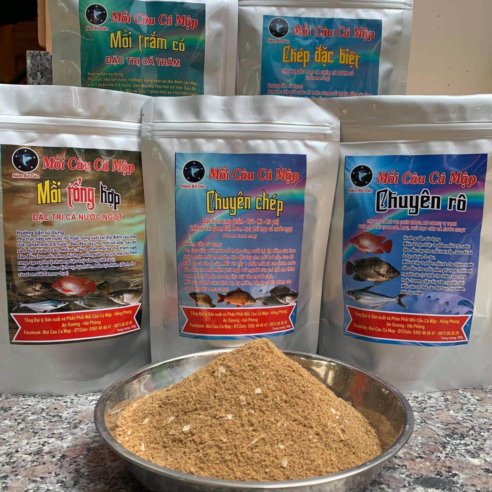 Mồi câu Cá Mập - Chép đặc biệt túi 500g