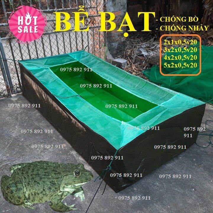 Bể bạt nuôi ốc ếch cá chống bò , chống nhảy
