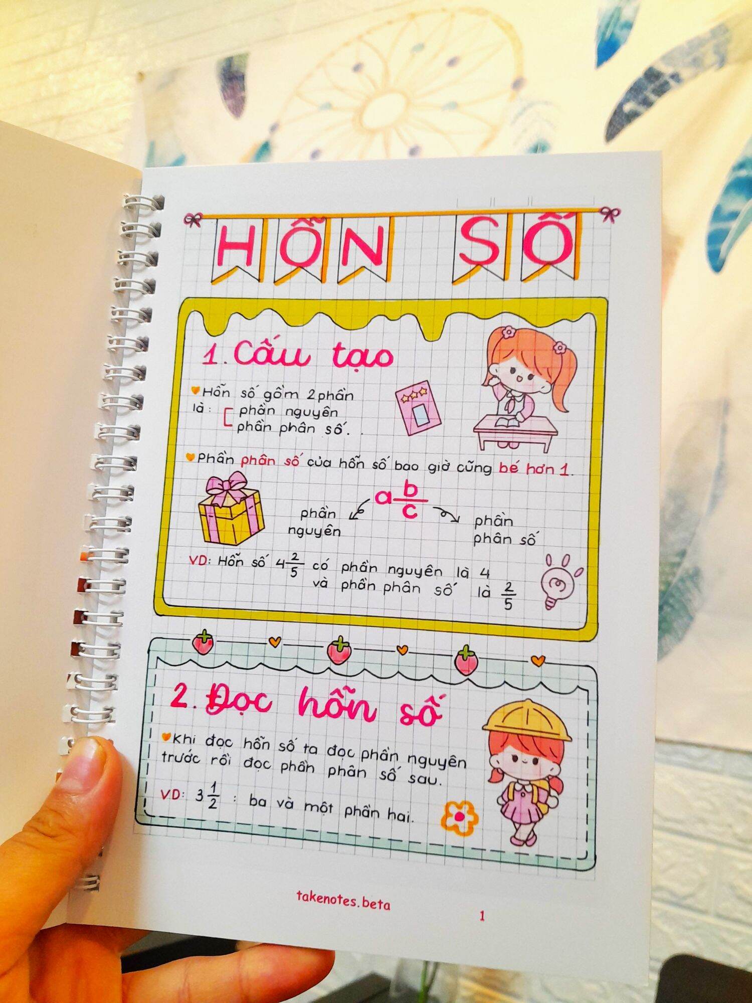 Sổ Takenote Toán 5 khổ giấy A5