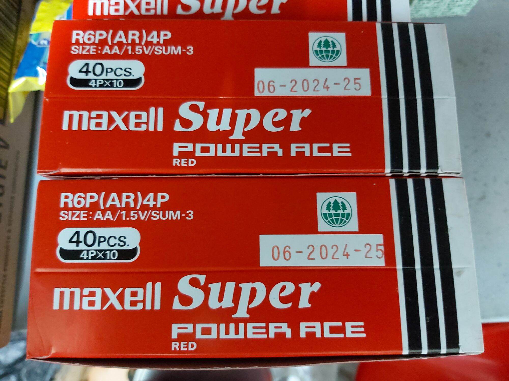 Pin 2A maxell đỏ hộp 40 viên