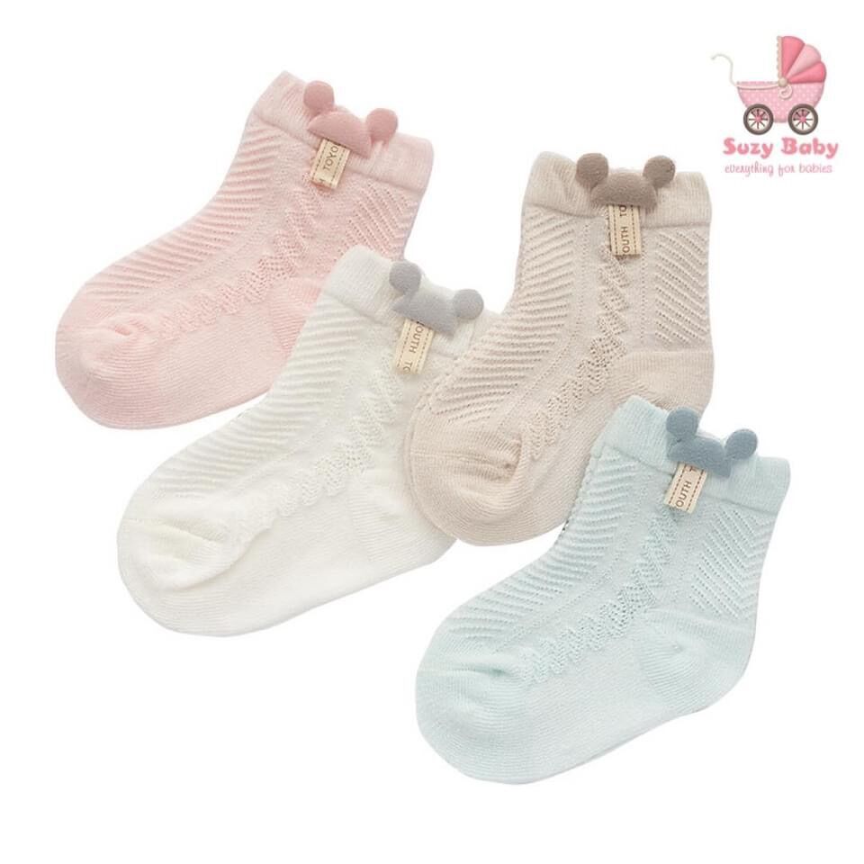 TẤT LƯỚI HÀN QUỐC THÊU GẤU