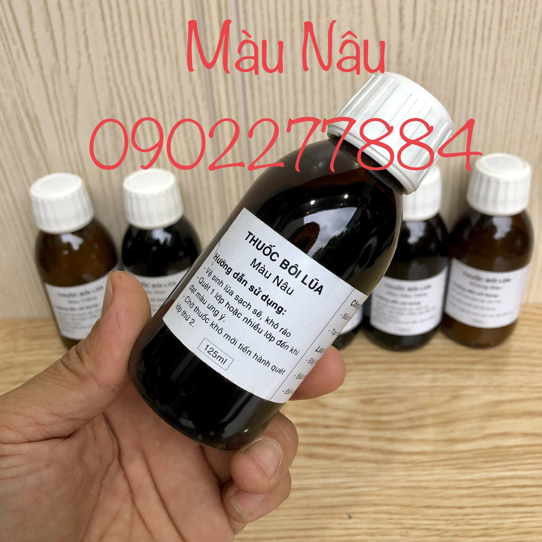 Sơn gỗ lũa bonsai cây cảnh 6 màu thông dụng
