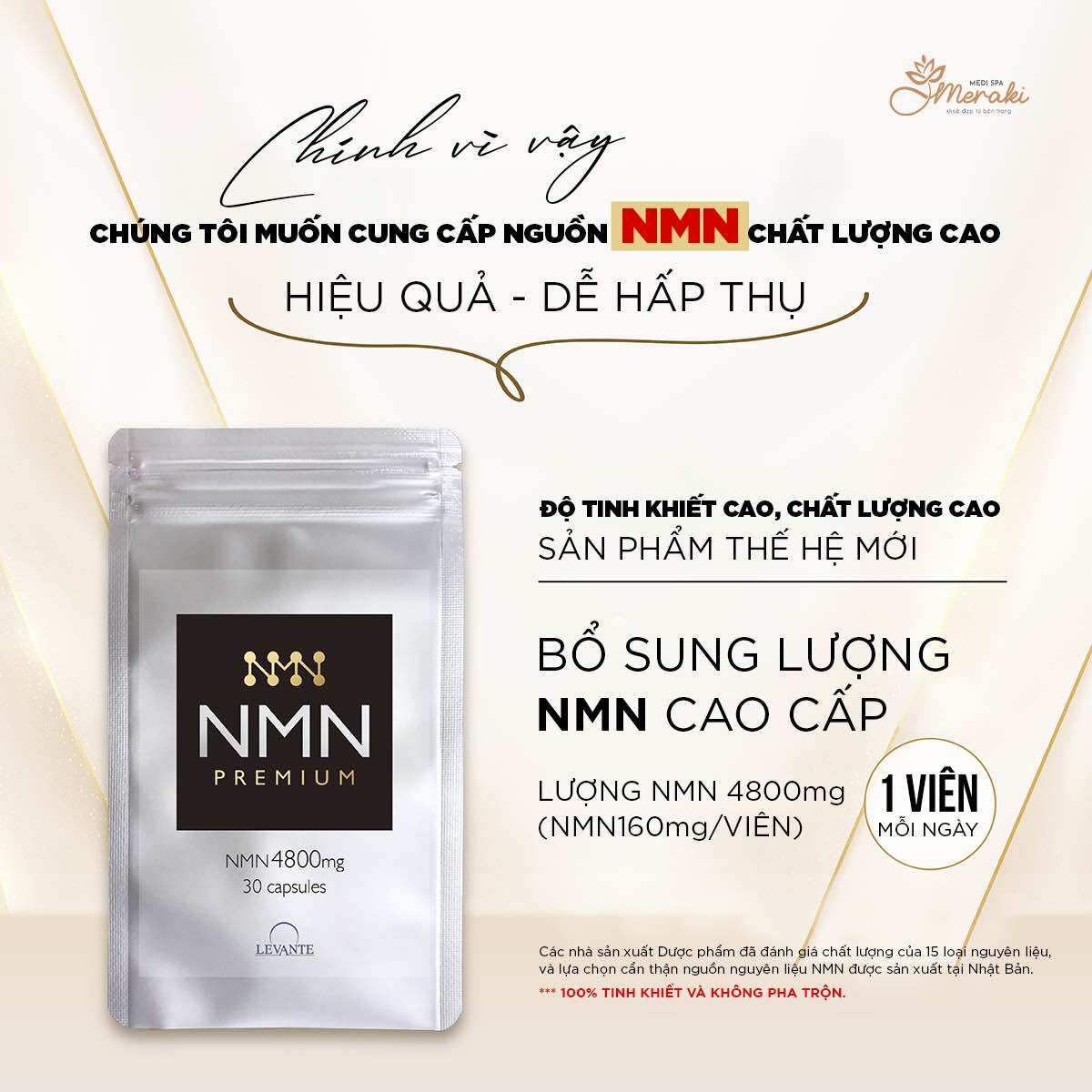 Viên NMN cao cấp nội địa Nhật