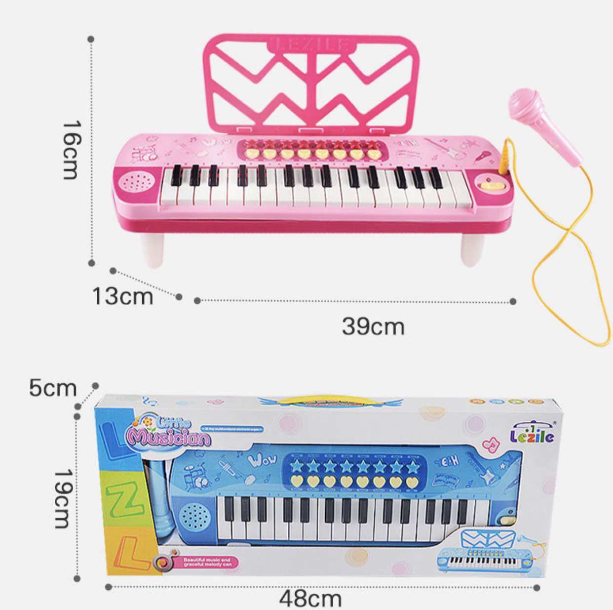Đàn piano cho bé kèm mic đồ chơi có nhạc