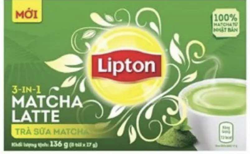 Trà Sữa LIPTON Vị Ô Long/ Matcha Hộp 8 Gói