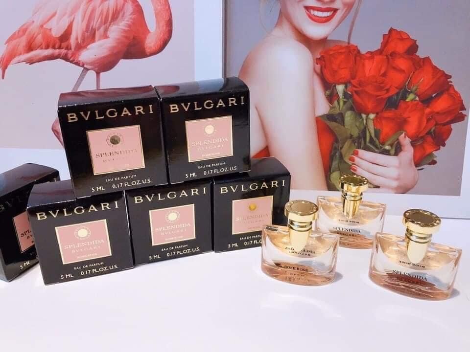 [HCM]NƯỚC HOA Mini BVLGARI - Splendida Rose Rose EDP 5ml