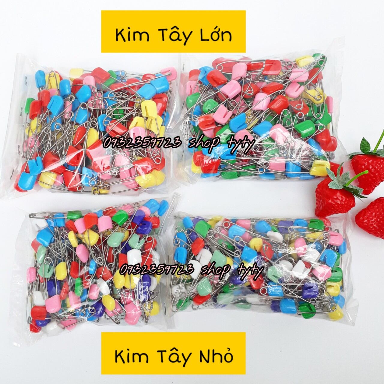 1 bịch kim tây đủ màu 144 cây sử dụng thoải mái có loại lớn và nhỏ