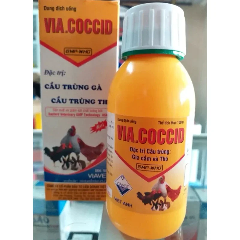 Via Coccid Trị Cầu Trùng Gà, Thỏ 100Ml - 370