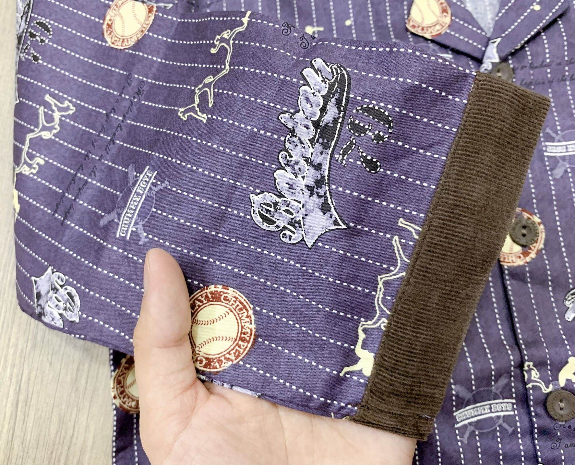 bộ pijama bé trai thô cotton mềm mịn monya