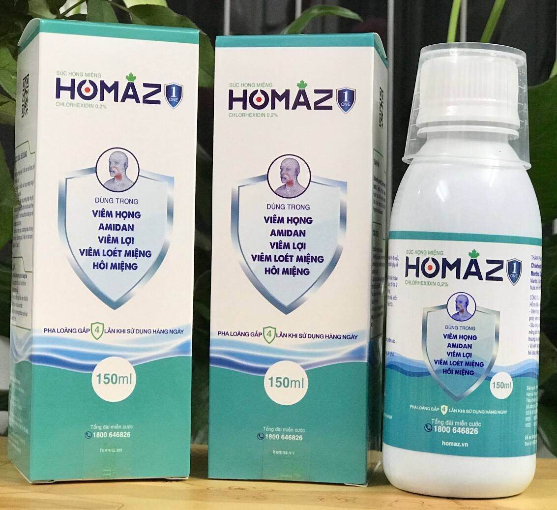 [Hcm]Nước Súc Miệng Giúp Sạch Khuẩnhôi Miệng Do Hút Thuốc Lá Homaz One 250Ml