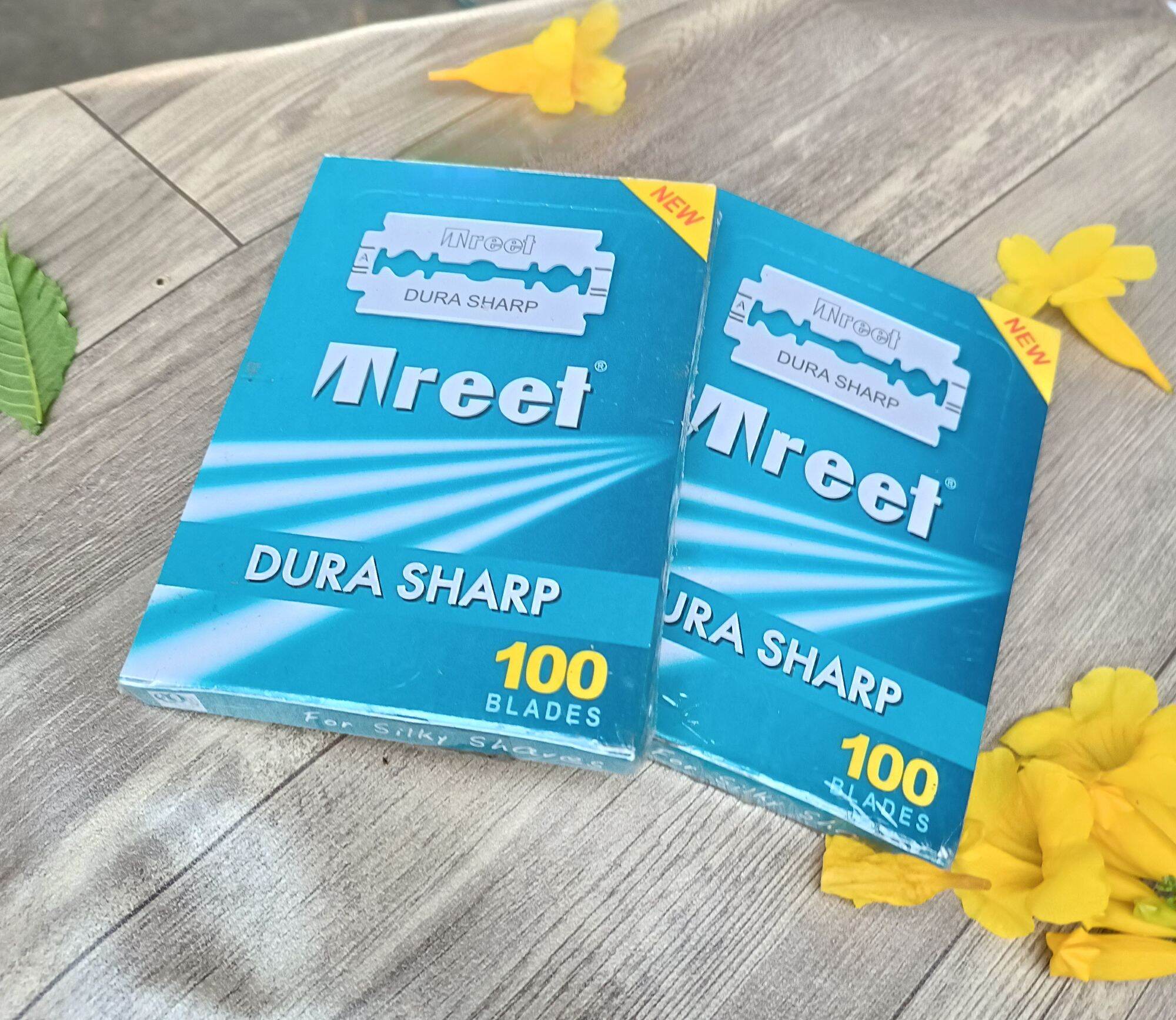 Hộp dao lam TREET xanh xịn (100 lưỡi)