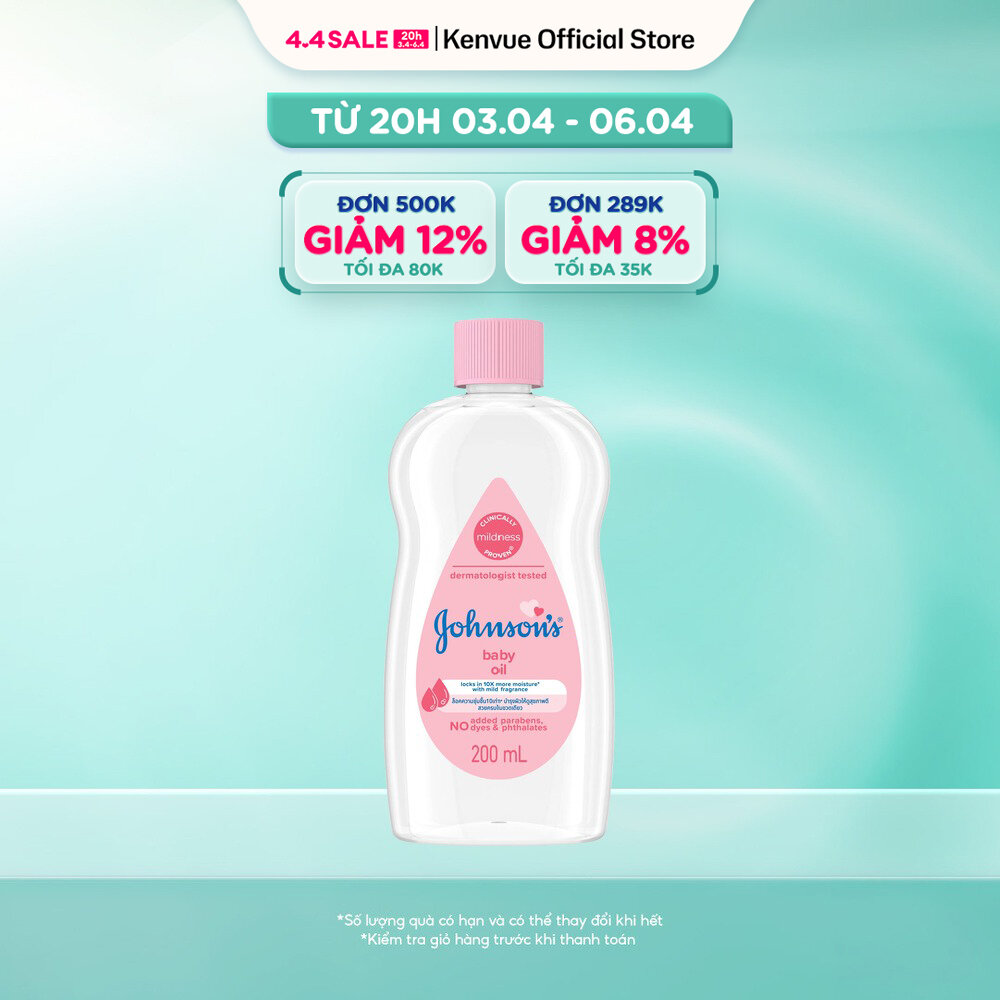 Dầu mát xa Johnson's Baby Oil 200ml