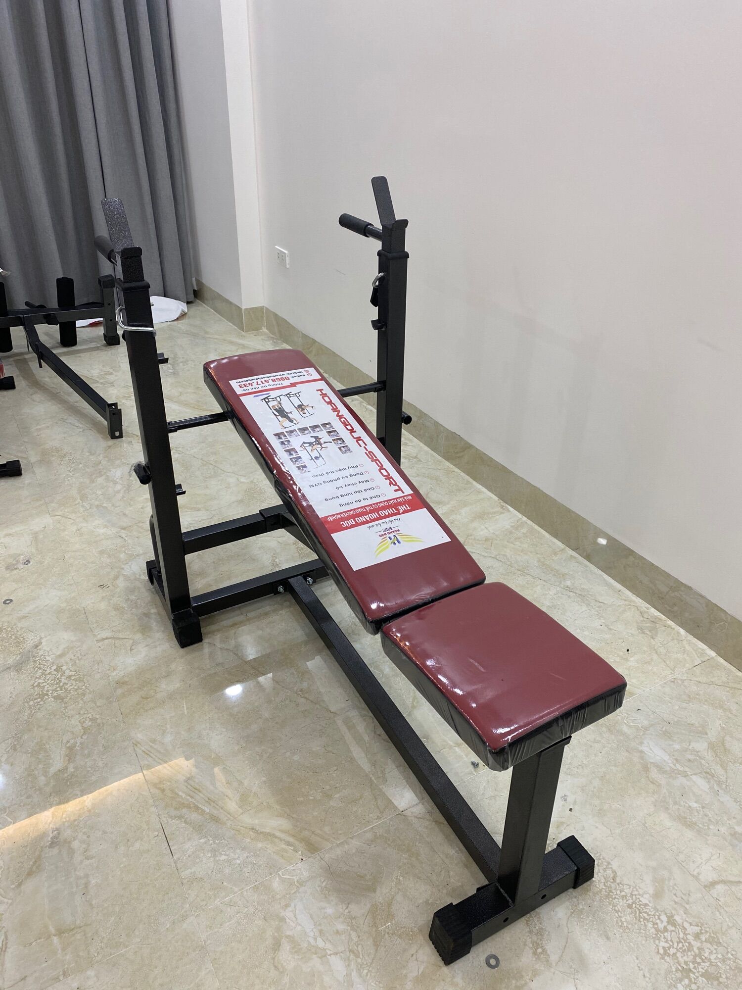 Ghế tập tạ đơn SADU HOÀNG ĐỨC (chưa có tạ và đòn)