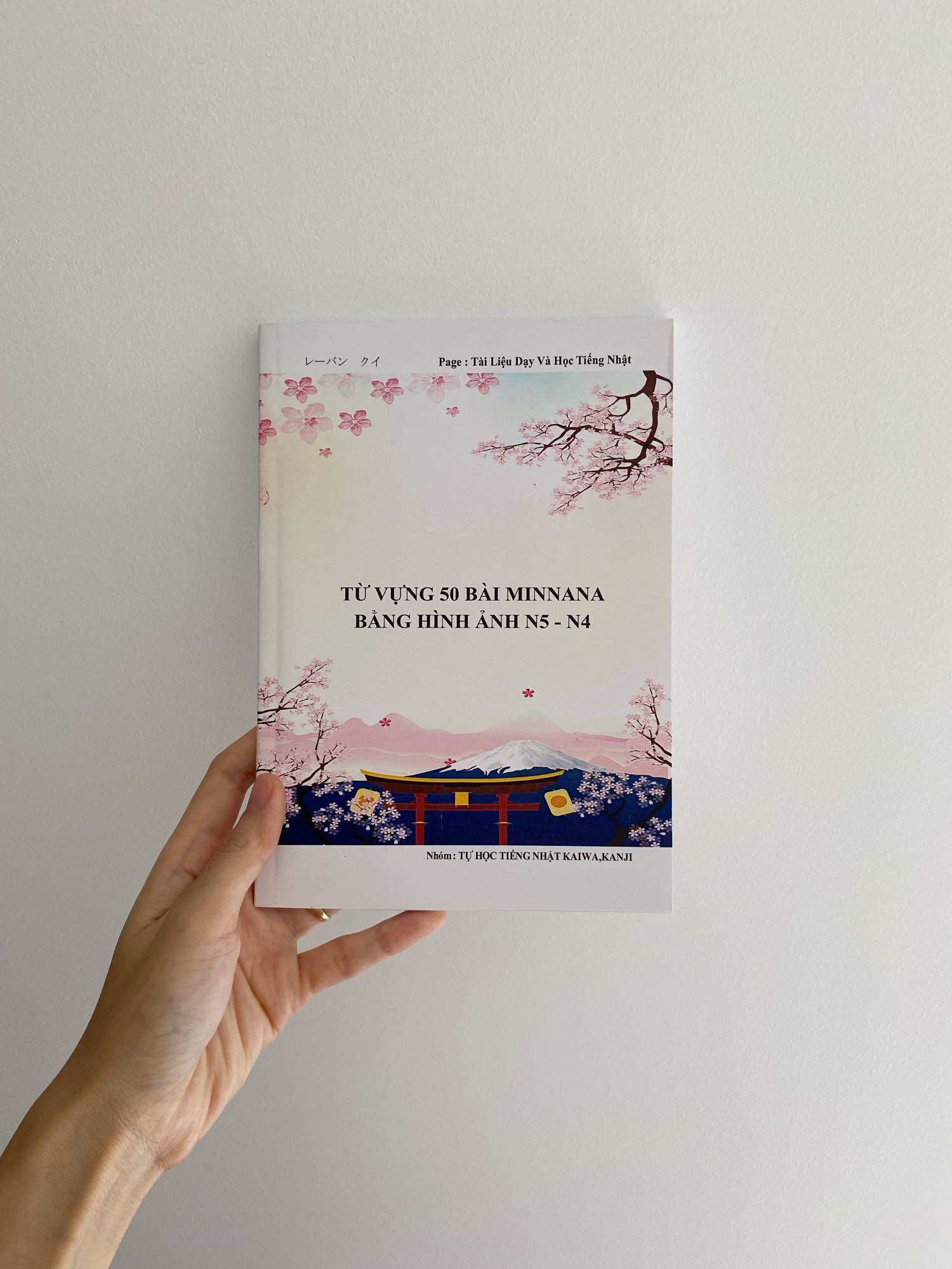 Sổ tay từ vựng 50 bài minna no có hình ảnh