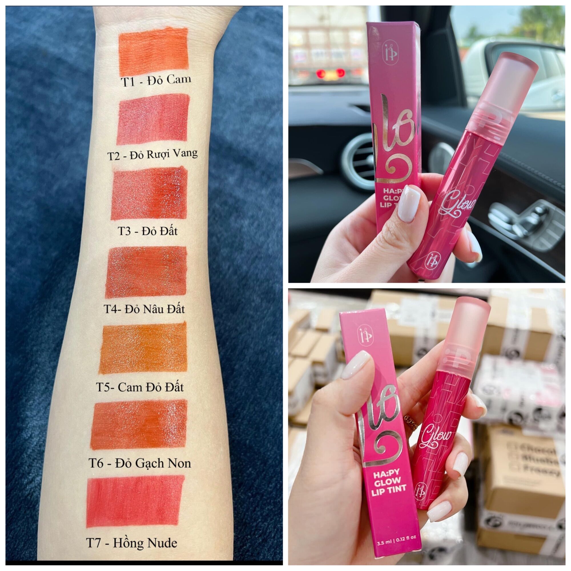 Son tint bóng lì hapy clow lip tint minigarden siêu lì kháng nước minigarden phiên bản mới