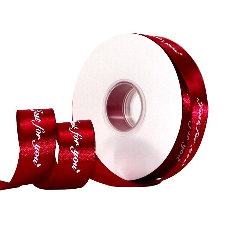 Ruy băng lụa chữ Just for you bản 2.5cm dài 5m
