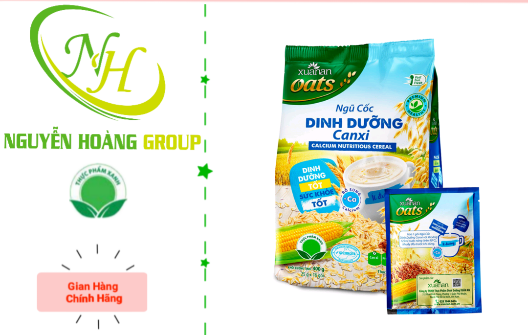 XUÂN AN - Ngũ Cốc Yến Mạch Ít Đường 400g