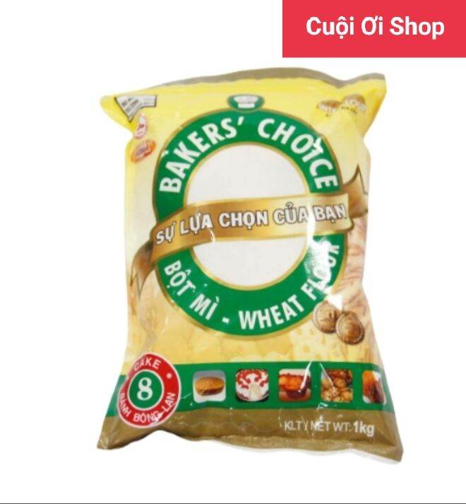 Bột mì số 8 Bakers Choice Gói 1kg -Bột làm bánh bông lan
