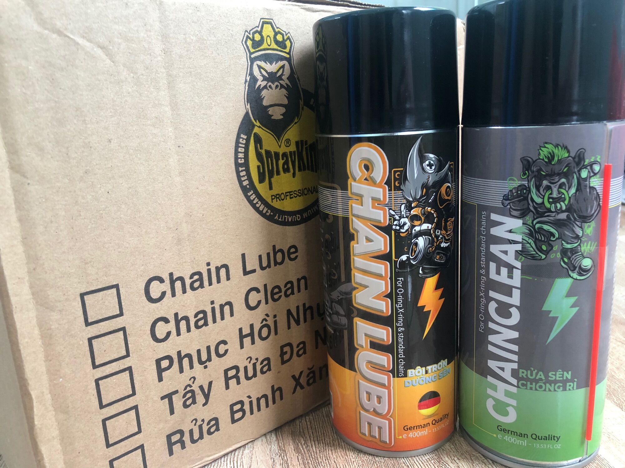 [freeship] Dưỡng bôi trơn sên sprayking chai 400ml
