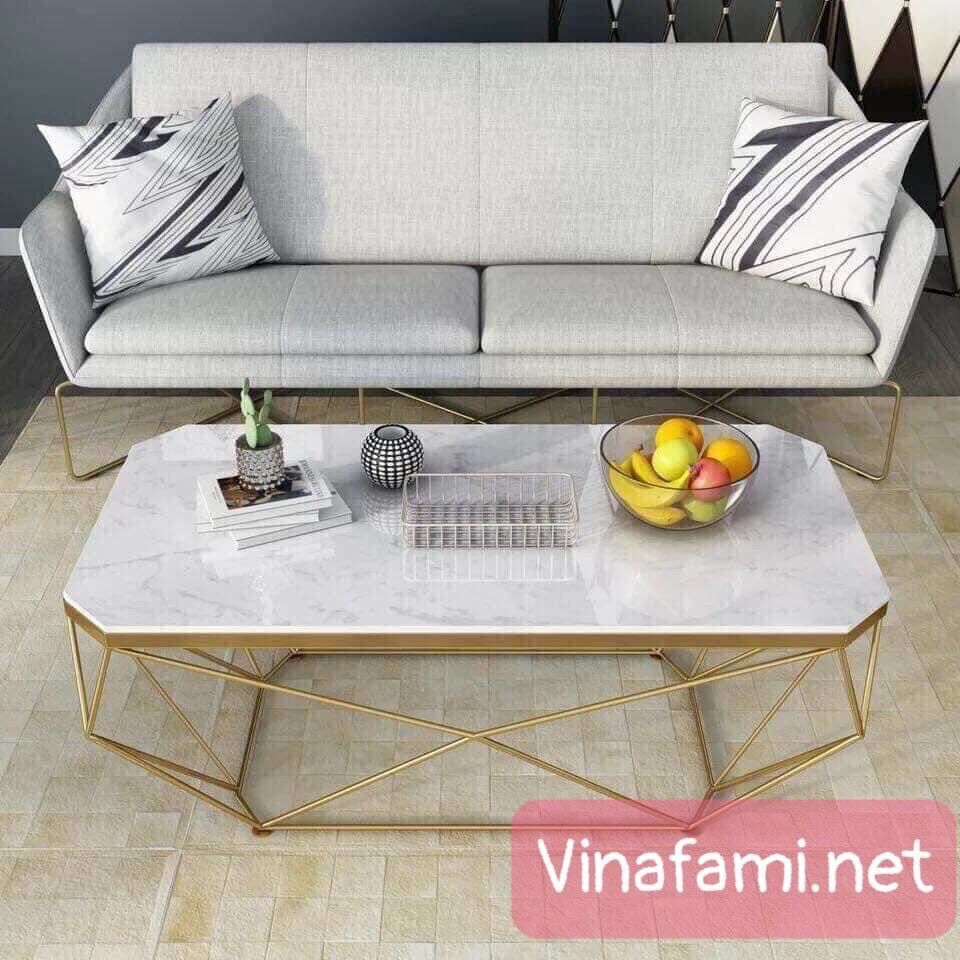 Bàn trà kim cương dài 1m/ bàn sofa chữ nhật