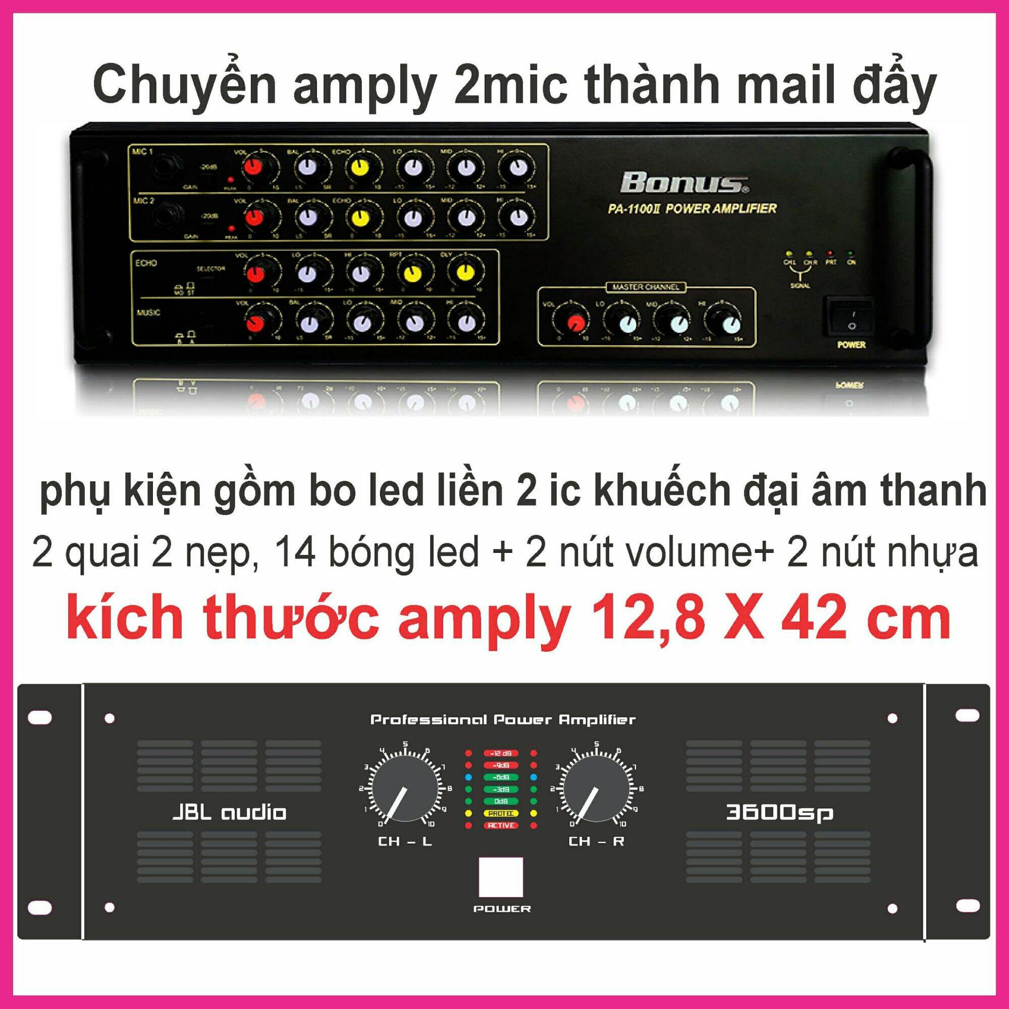 Mặt main âm ly apex 3600, kích thước 42cm * 13 cm