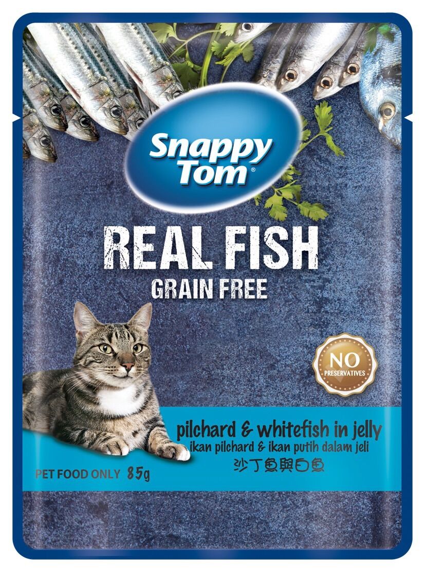 Thức ăn pate bịch Snappy Tom 85 gr đủ vị