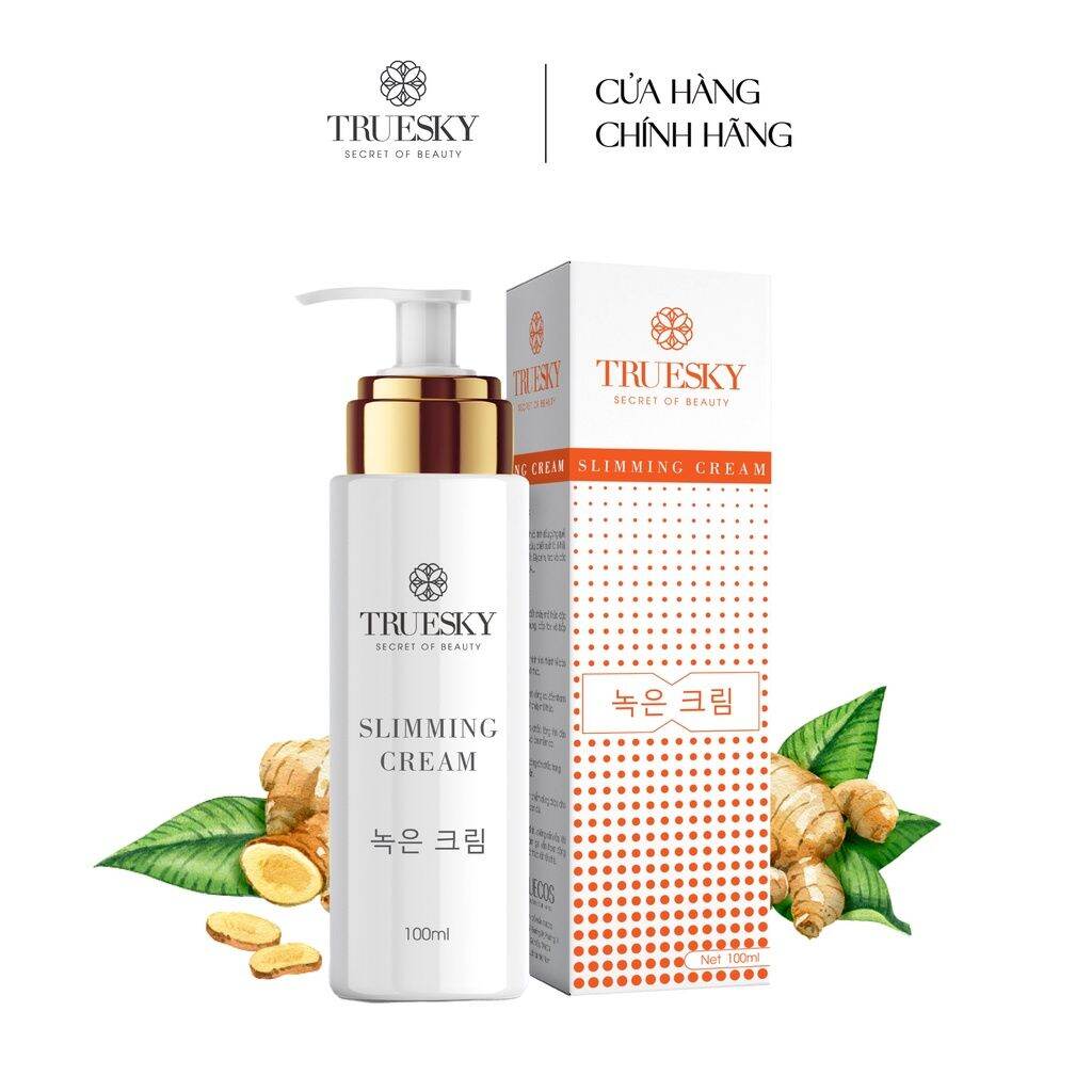 Kem tan mỡ bụng Truesky chiết xuất quế gừng giúp giảm mỡ bụng cấp tốc 100ml
